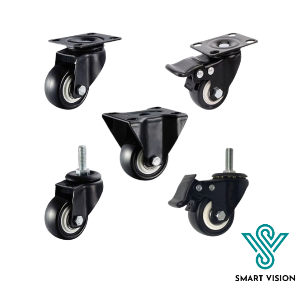 BÁNH XE ĐẨY BẰNG NHỰA PVC 40, 50, 65, 75mm