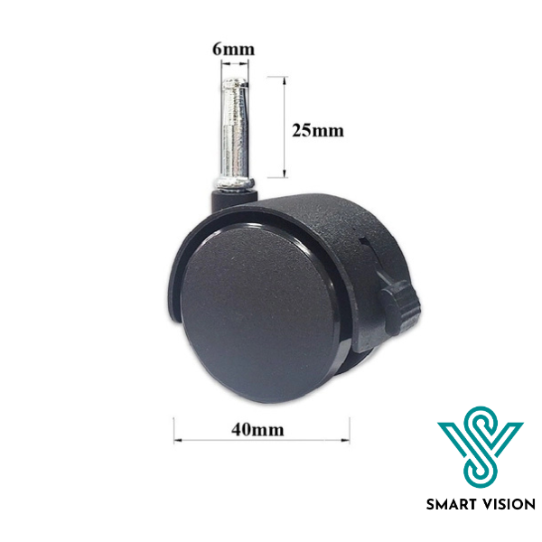 BÁNH XE NHỰA TY ĐẨY M6 ĐẾN M10