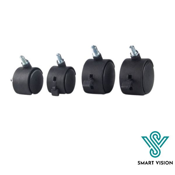 BÁNH XE NHỰA TY REN M6, M8, M10