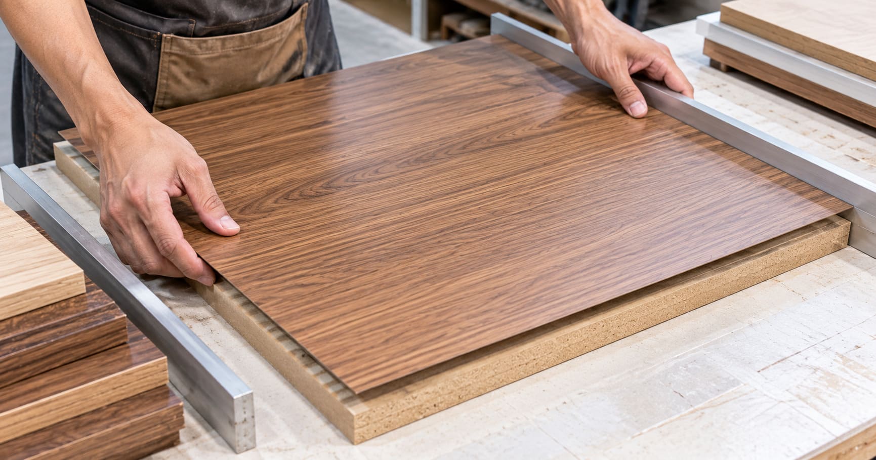 Đặt laminate đúng vị trí